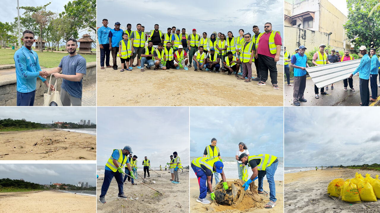 Rush Lanka's Crow Island Beach Cleanup for World Ocean Day